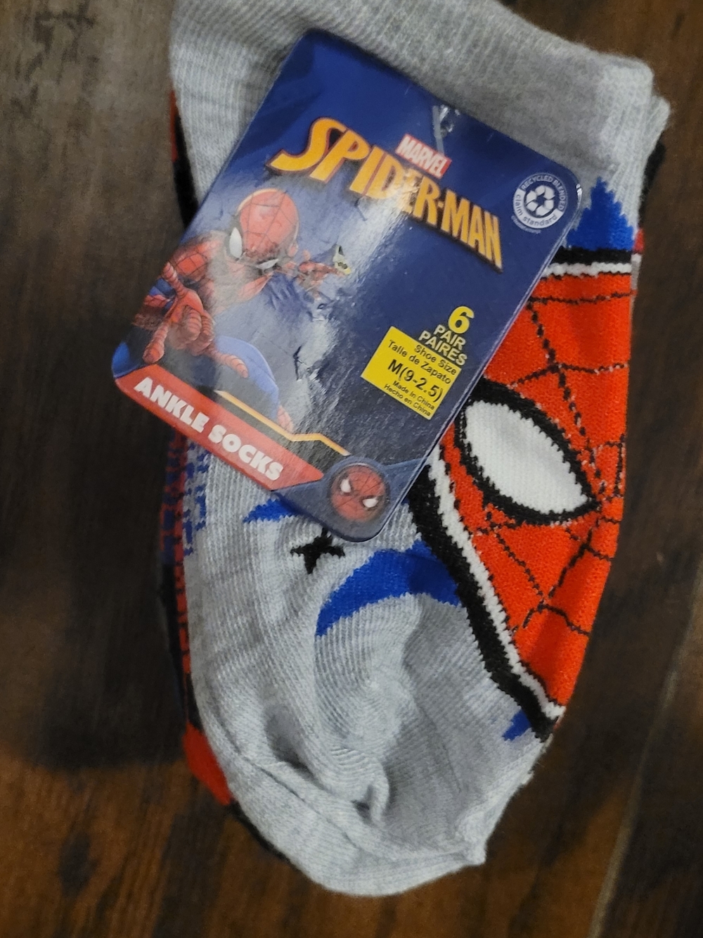 Marvel Spider-Man Ankle Socks - Red, Gray, Blue, Black